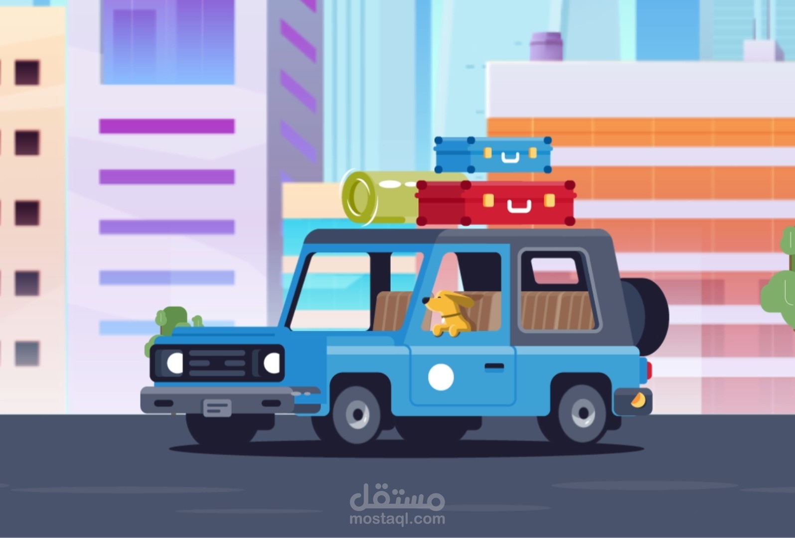 تصميم بسيط لحركة عربية