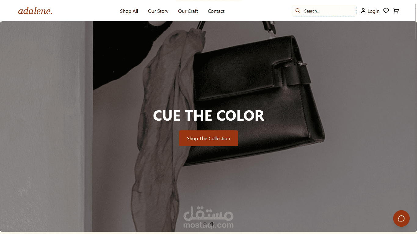 Adalene Store – منصة للتجارة الإلكترونية (React، TypeScript)