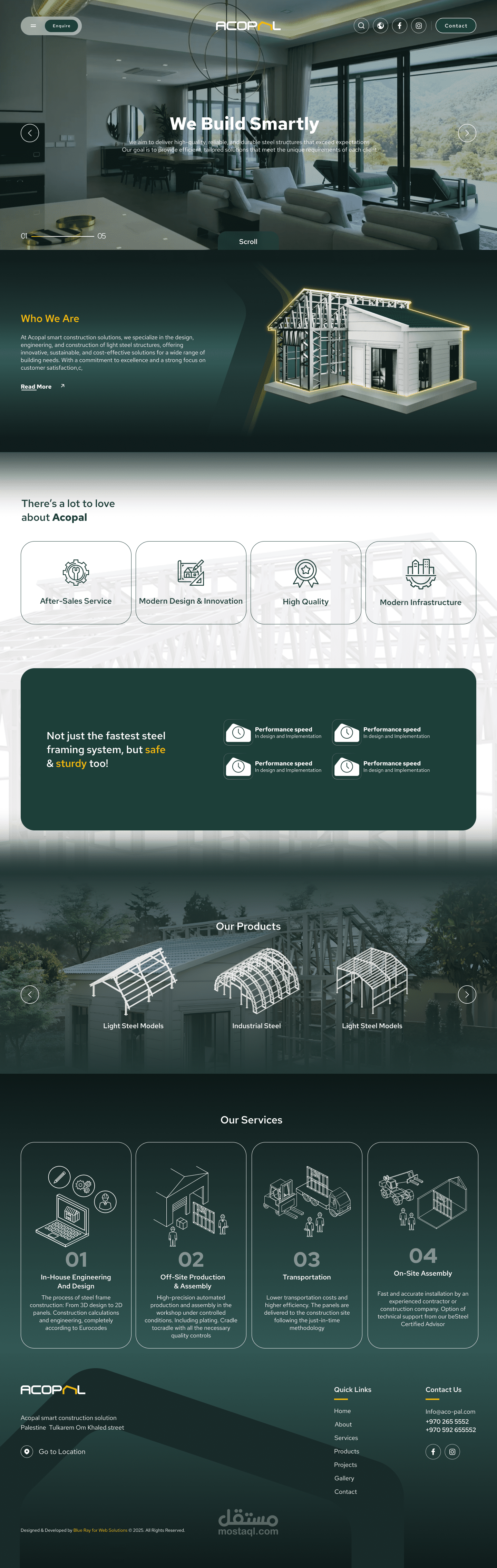 Ui / Ux Design For  construction solutions Company