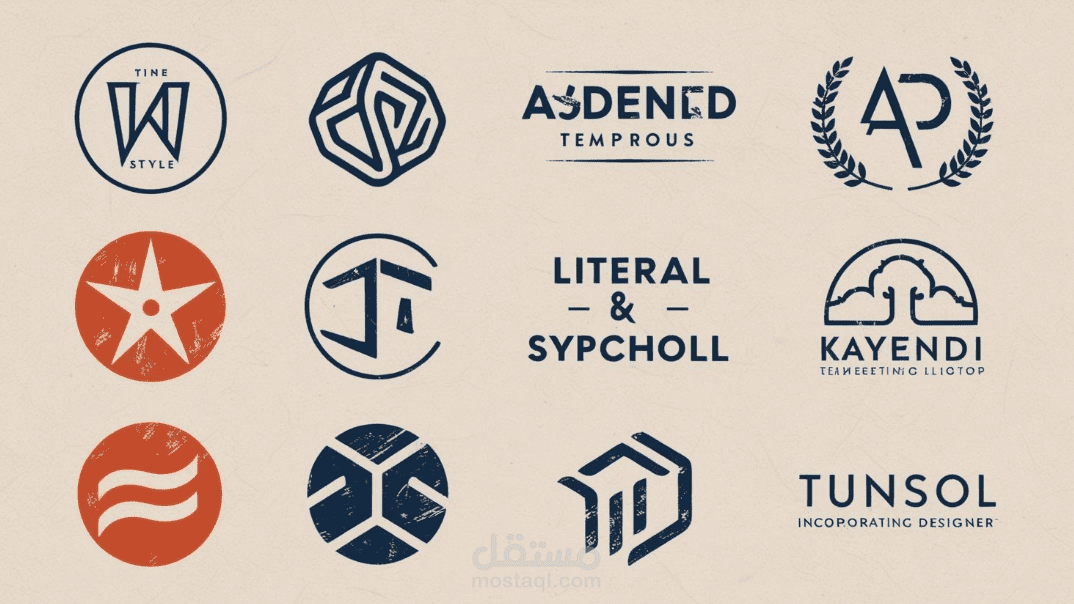 تصميم شعارات بأنماط مختلفة