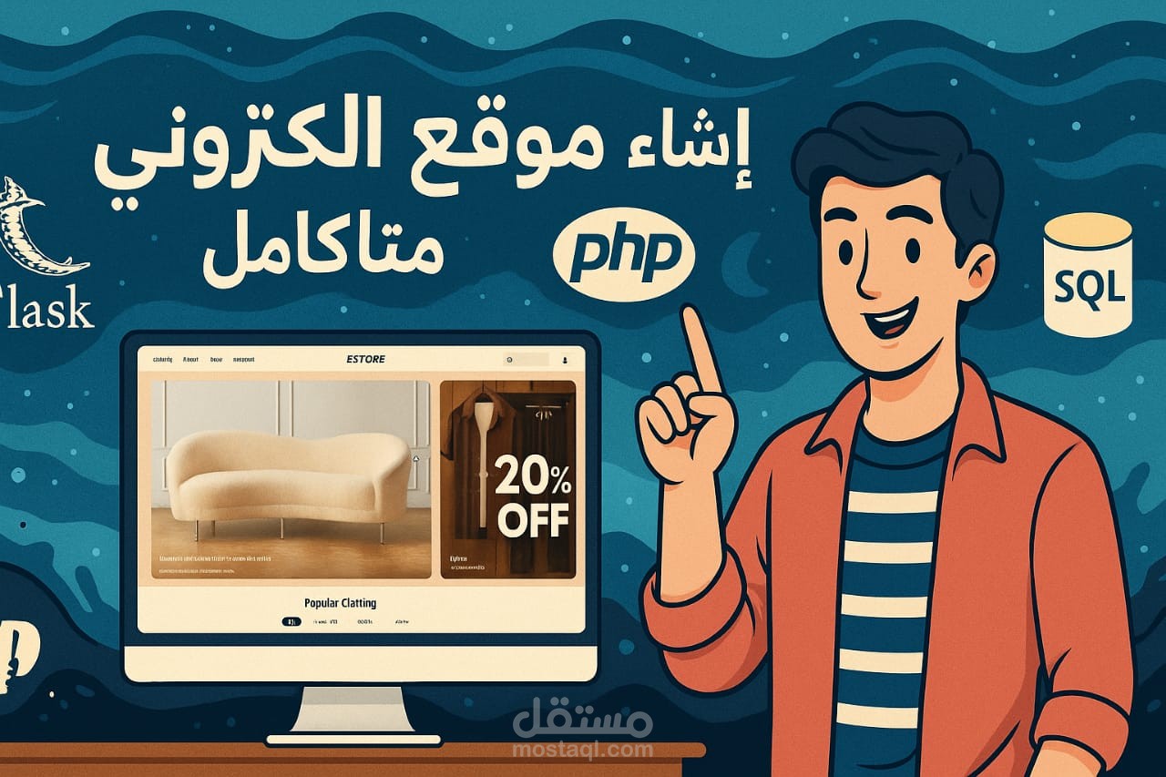موقع إلكتروني لبيع الملابس