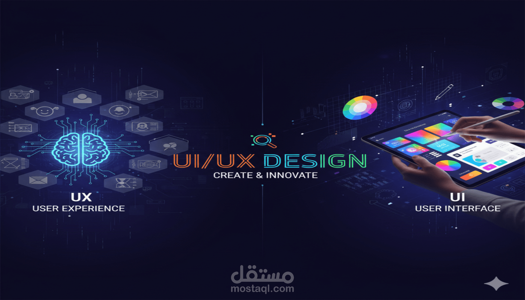 تصميم وتطوير واجهات UI/UX احترافية
