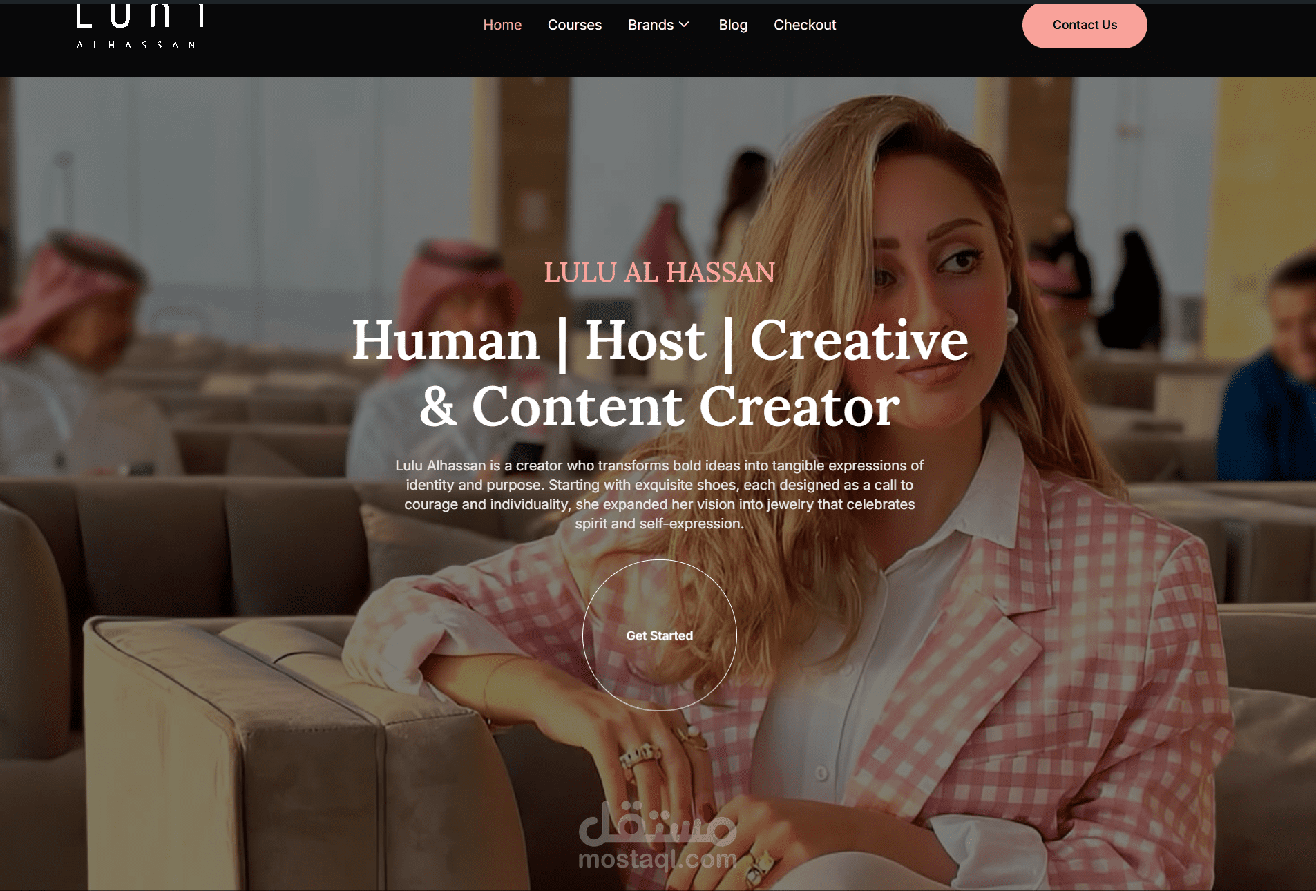 Personal Portfolio Website with Courses – WordPress + Custom CSS & JS