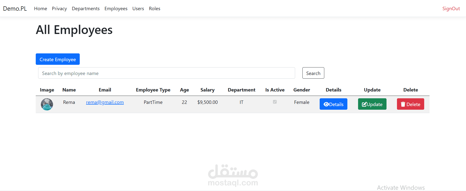 MVC Web Application (Full Stack Project)