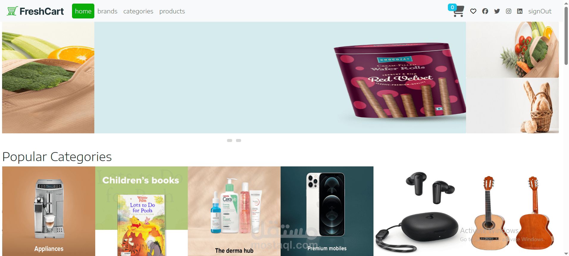 Ecommerce Website Using Angular