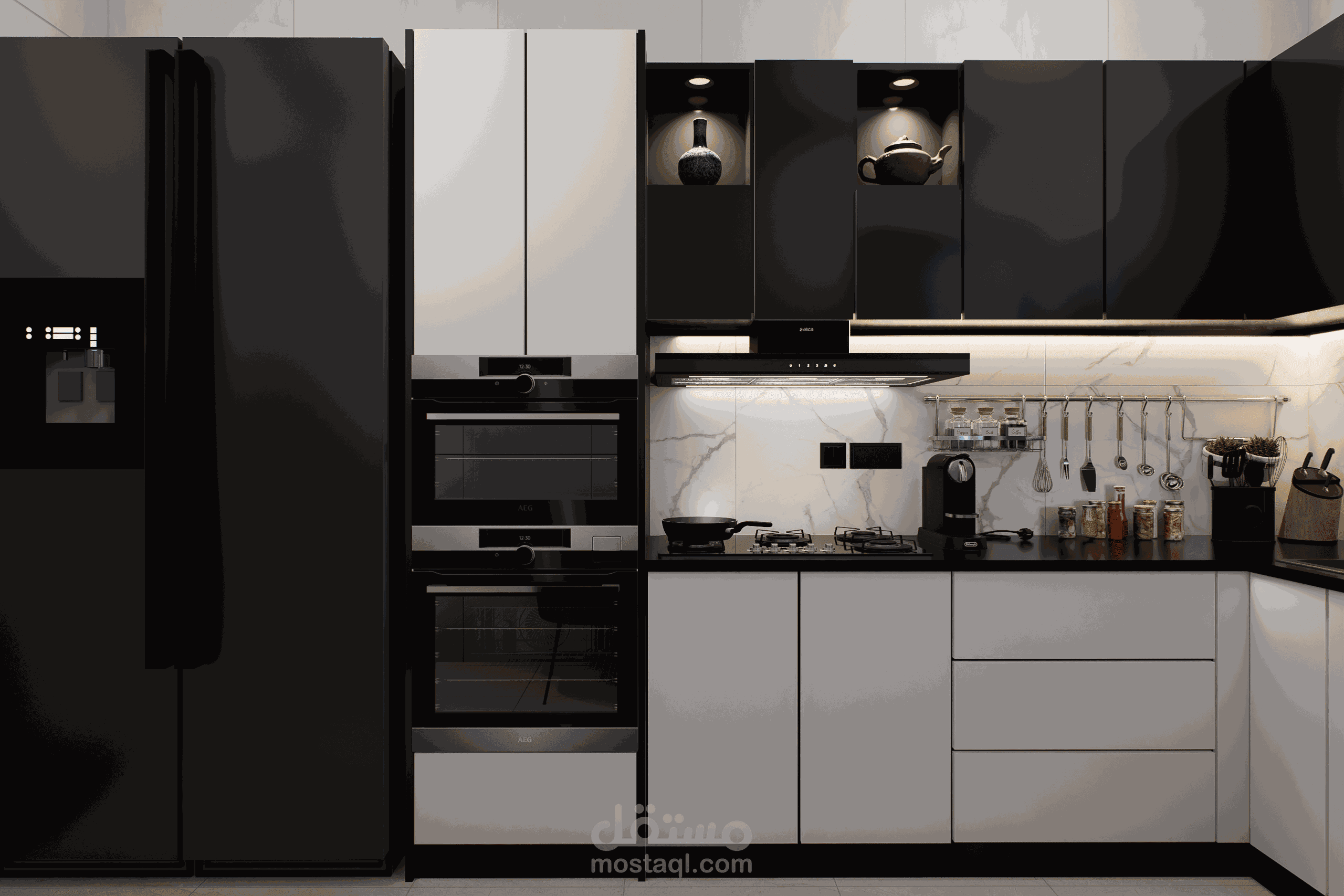 تصميم مطبخ لسكن اجتماعي ولاية المغير، الجزائر