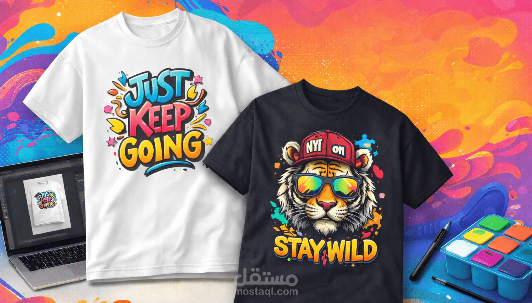 تصميم تيشرت Tshirt بشكل يناسب البراند الخاص بك