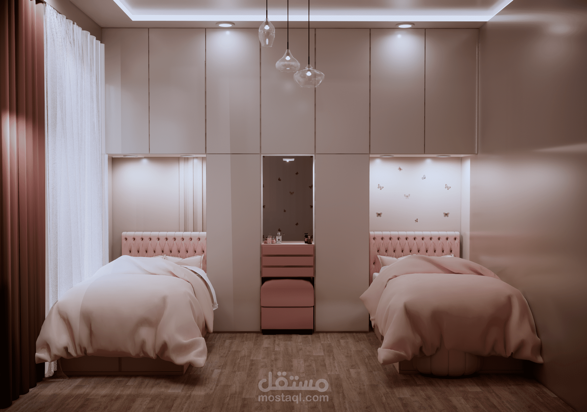 غرفة بنوتي مميزة – تصميم داخلي واقعي كامل