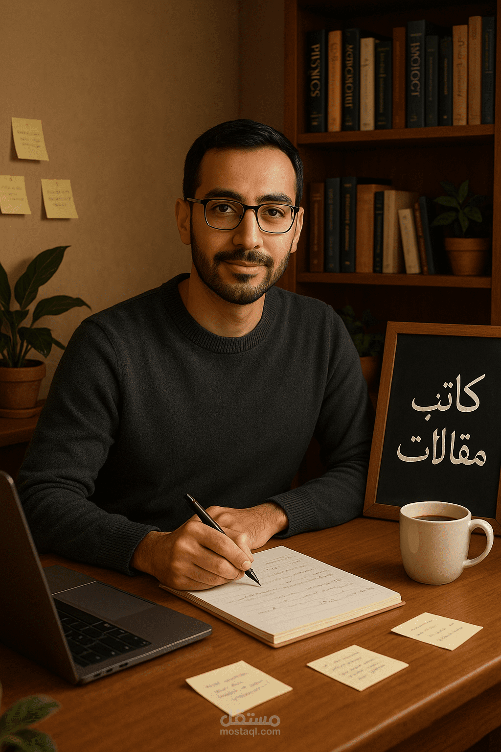 كاتب مقالات يخطف الأذهان بكلماته