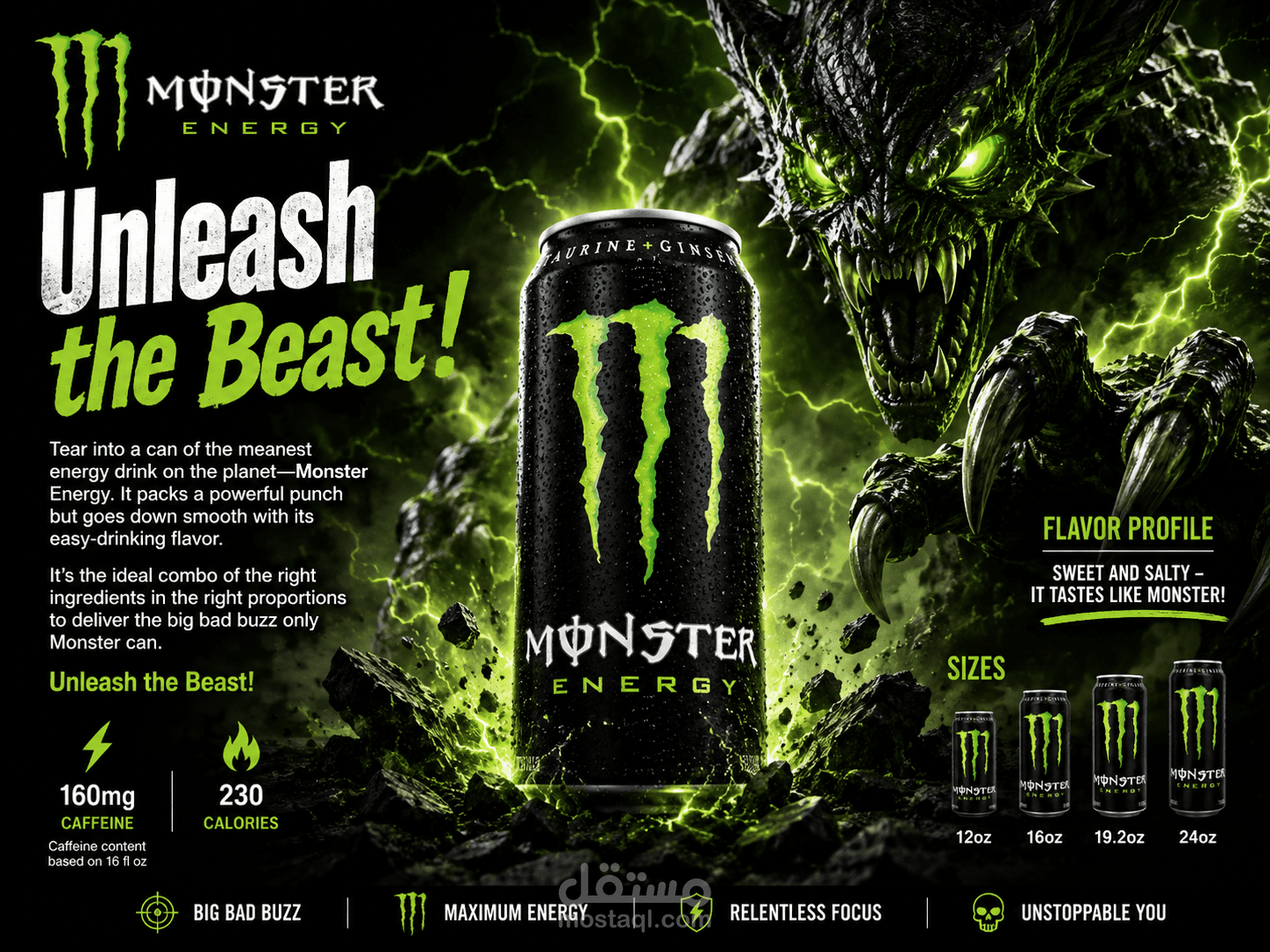 حملة إعلانية سينمائية – مجموعة Monster Energy