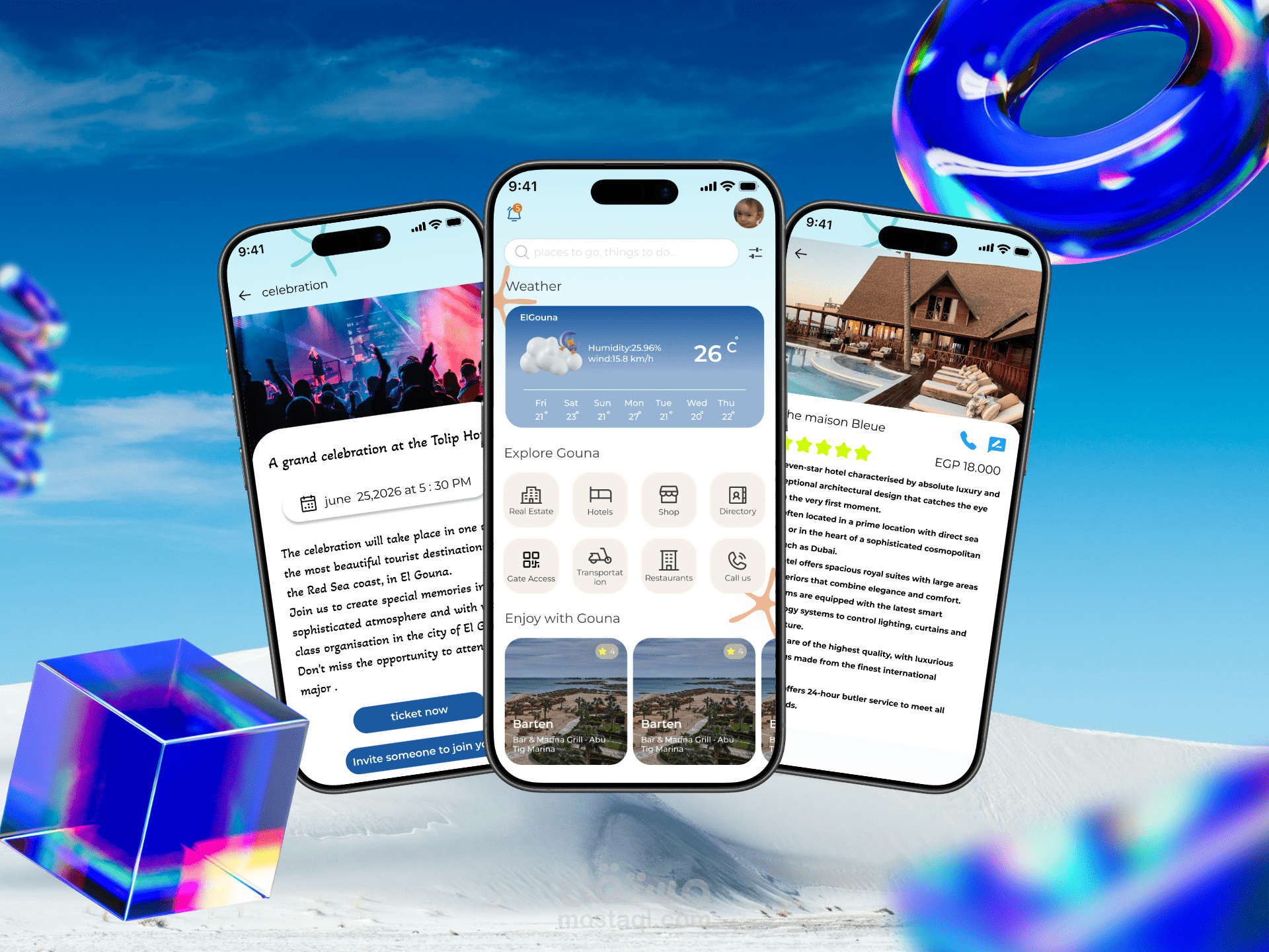 أعادة تصميم El- Gouna App
