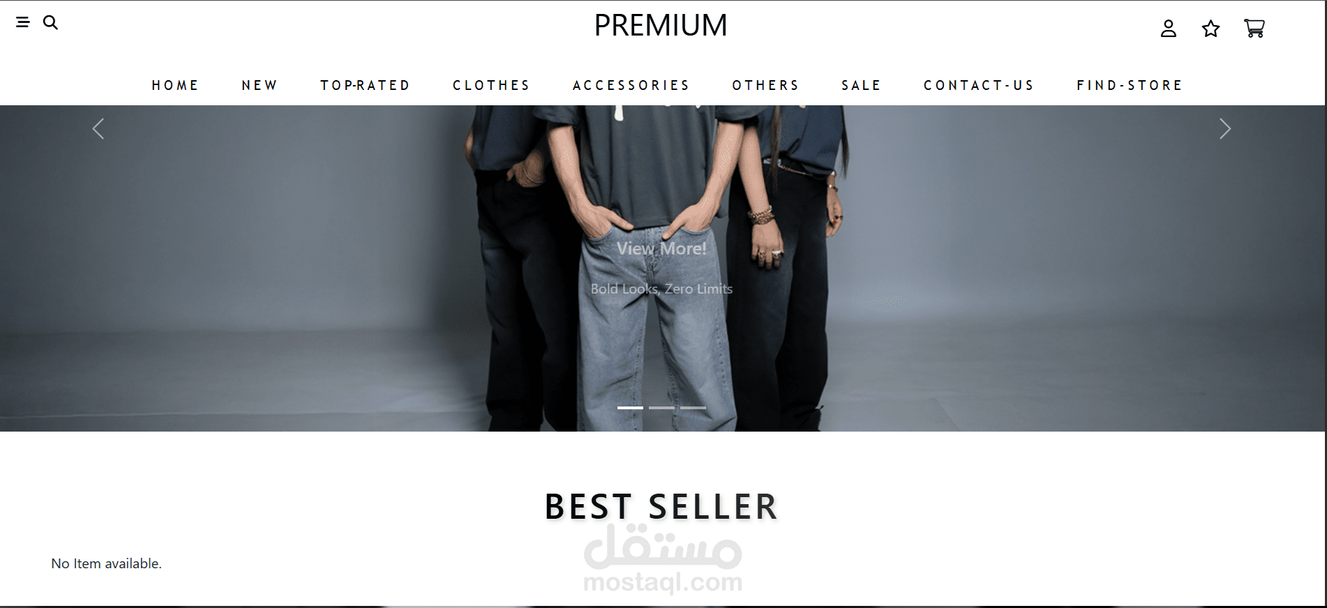 تصميم وتطوير متجر إلكتروني احترافي (E-commerce Web App)