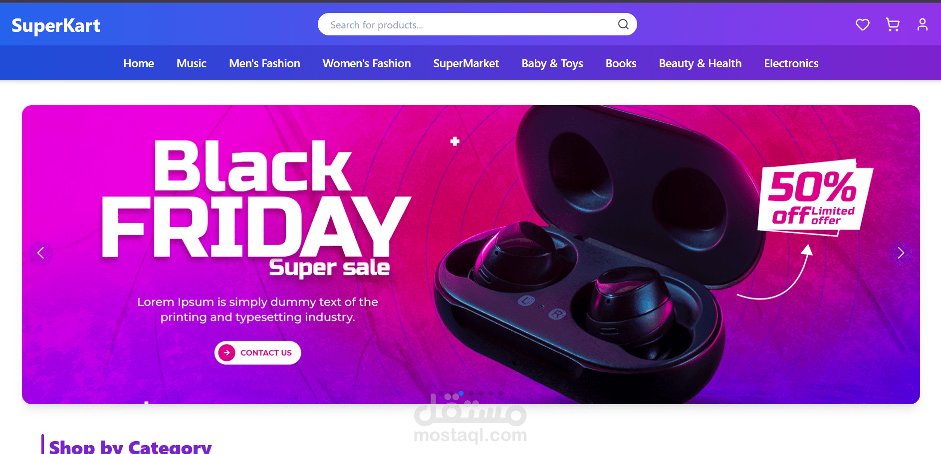 E-commerce web application