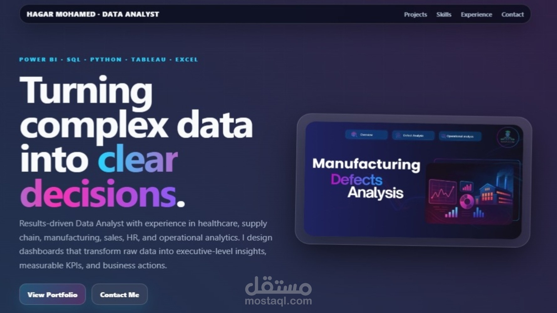 Web site portfolio