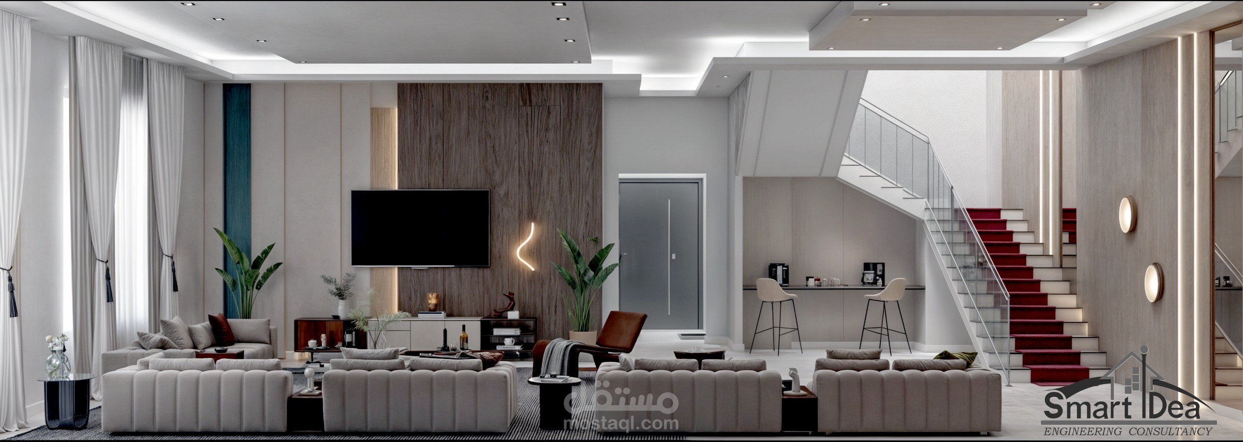 تصميم داخلي لفيلا سكنية