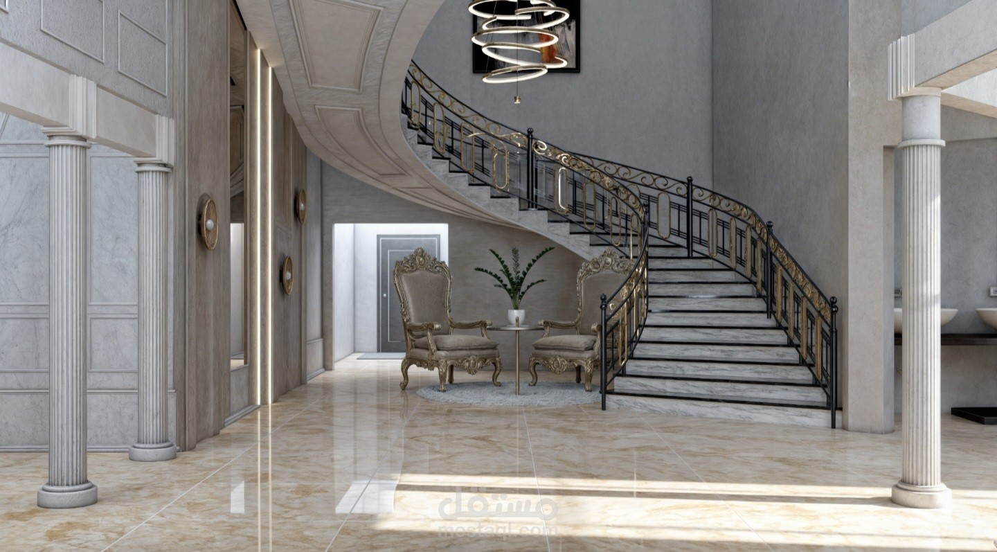 تصميم مدخل فيلا