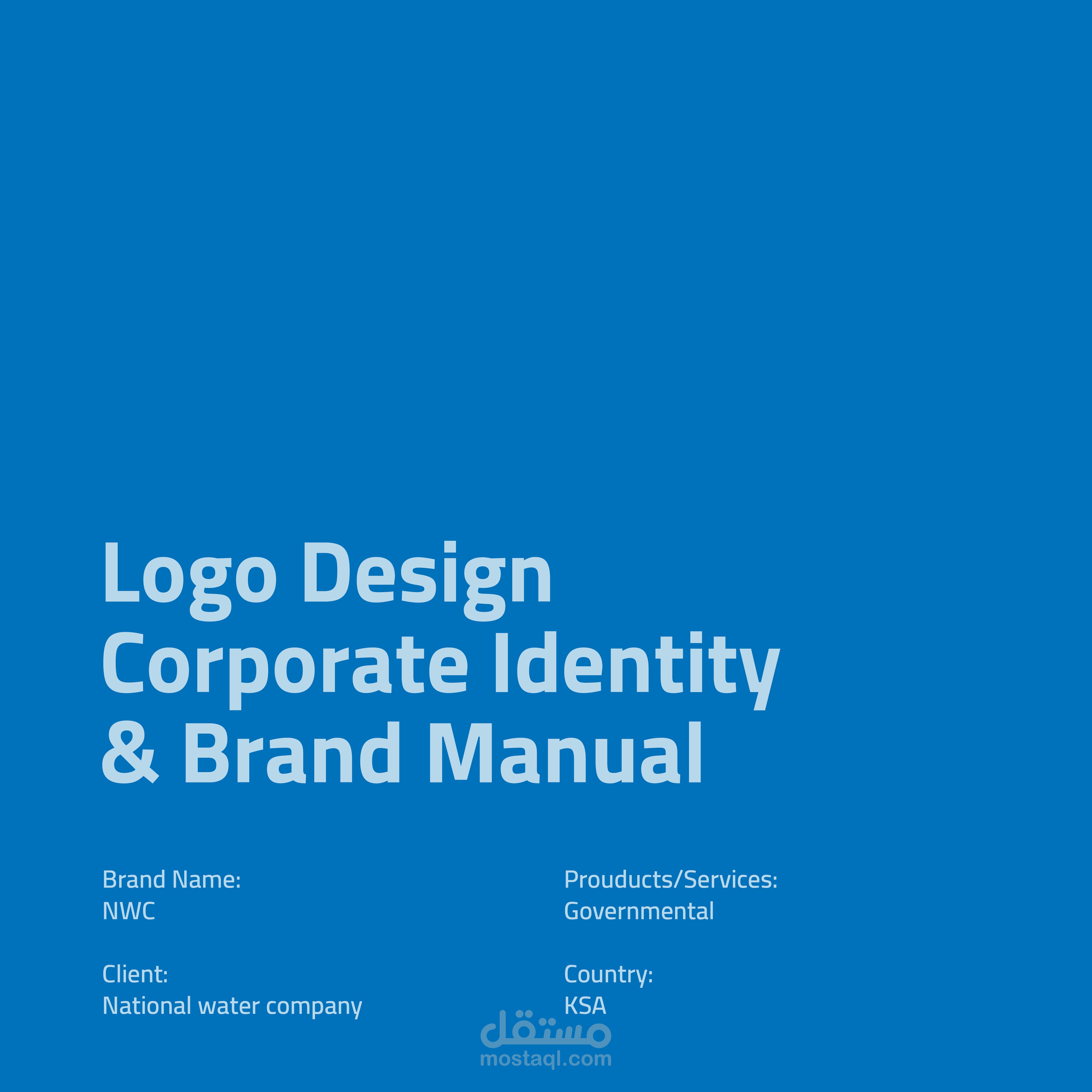 National Water Company (Nwc) Logo Design And Corporate identity