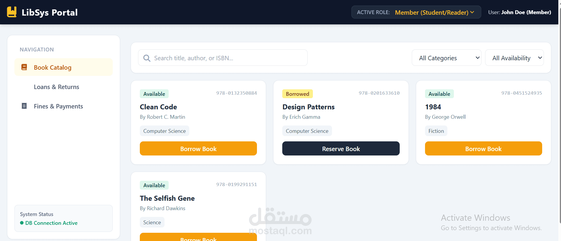 Library management system