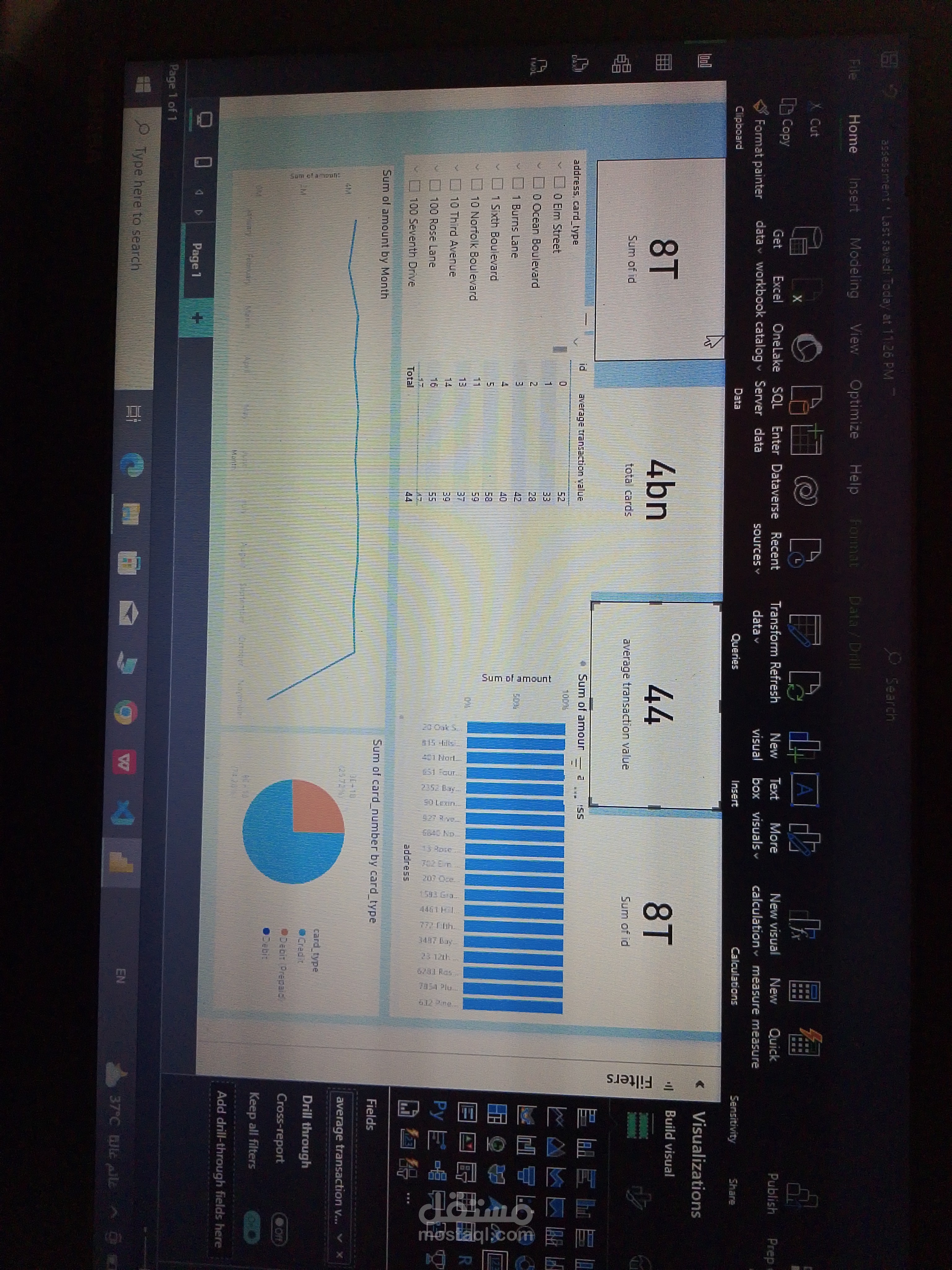 تحليل بيانات باستخدام power BI