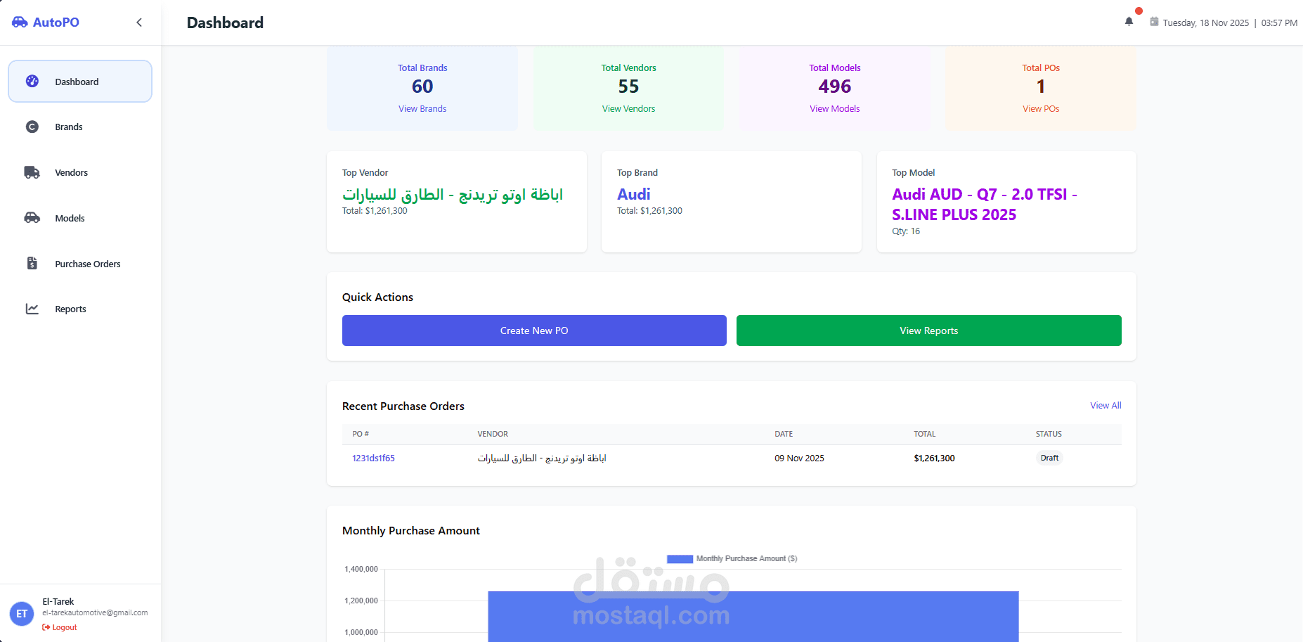 Purchase Order Management System