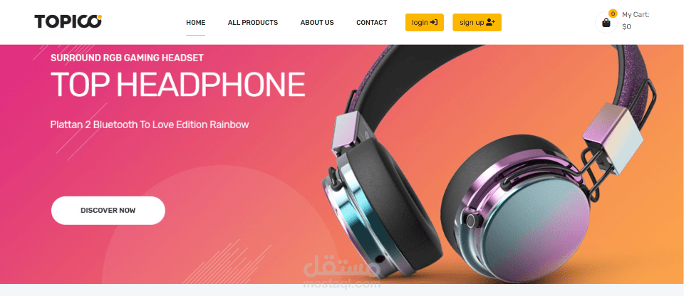 TOPICO E-commerce Front-End for Electronics Store
