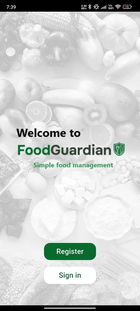 FoodGuardian Mobile Application