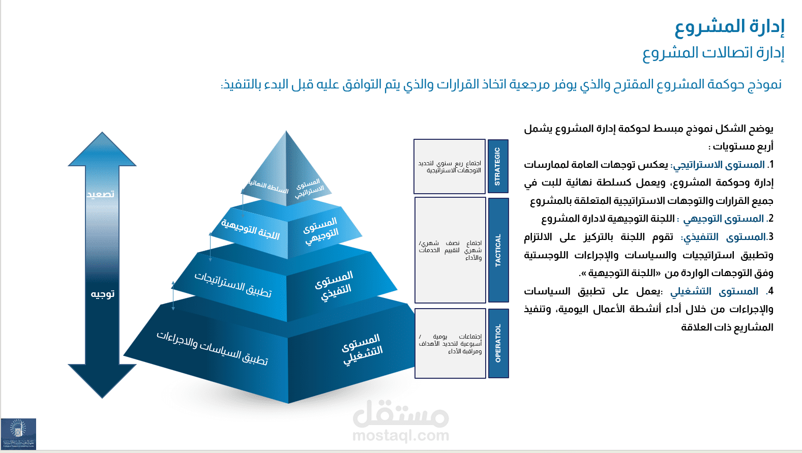 إعداد أكثر من 50 مقترحًا احترافيًا وعروض PowerPoint متقدمة لجامعة المدينة المنورة وجهات استشارية