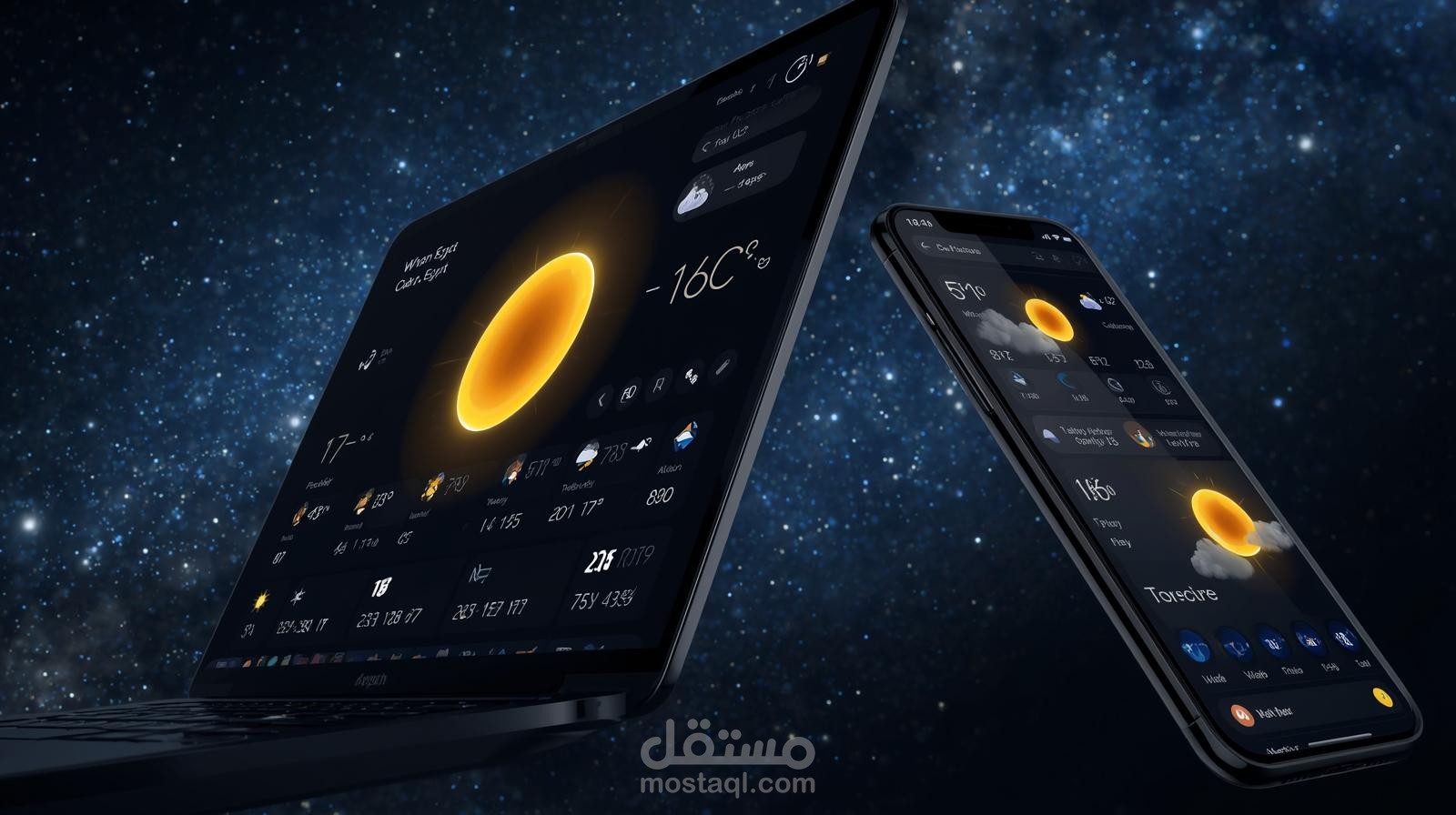 WeatherOS – تطبيق طقس تفاعلي لمتابعة الأحوال الجوية بشكل فوري