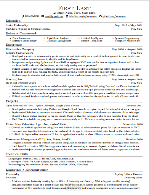 نموذج CV