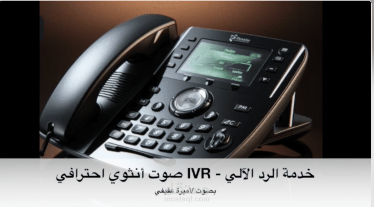 تسجيل الرد الآلي - IVR - خدمات صوتية احترافية