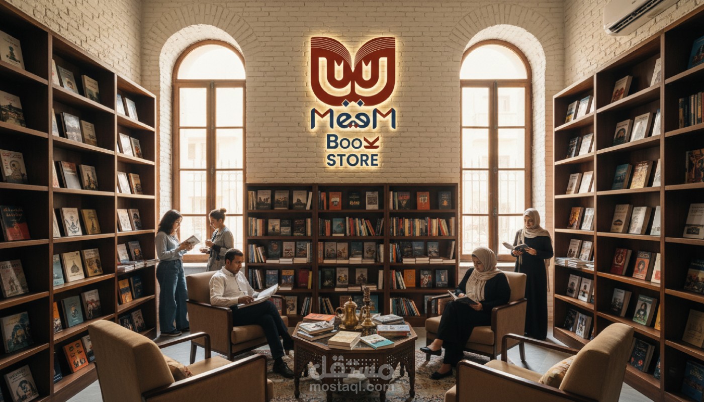 Meem Bookstore | Minimal & Cultural Visual Identity