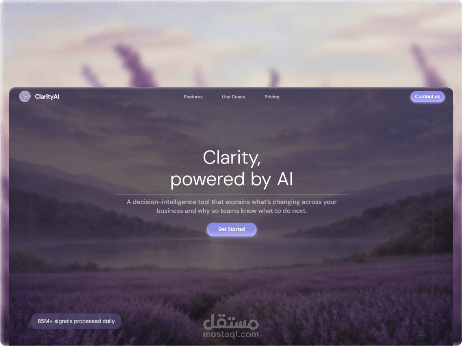 ClarityAI - SaaS Landing Page
