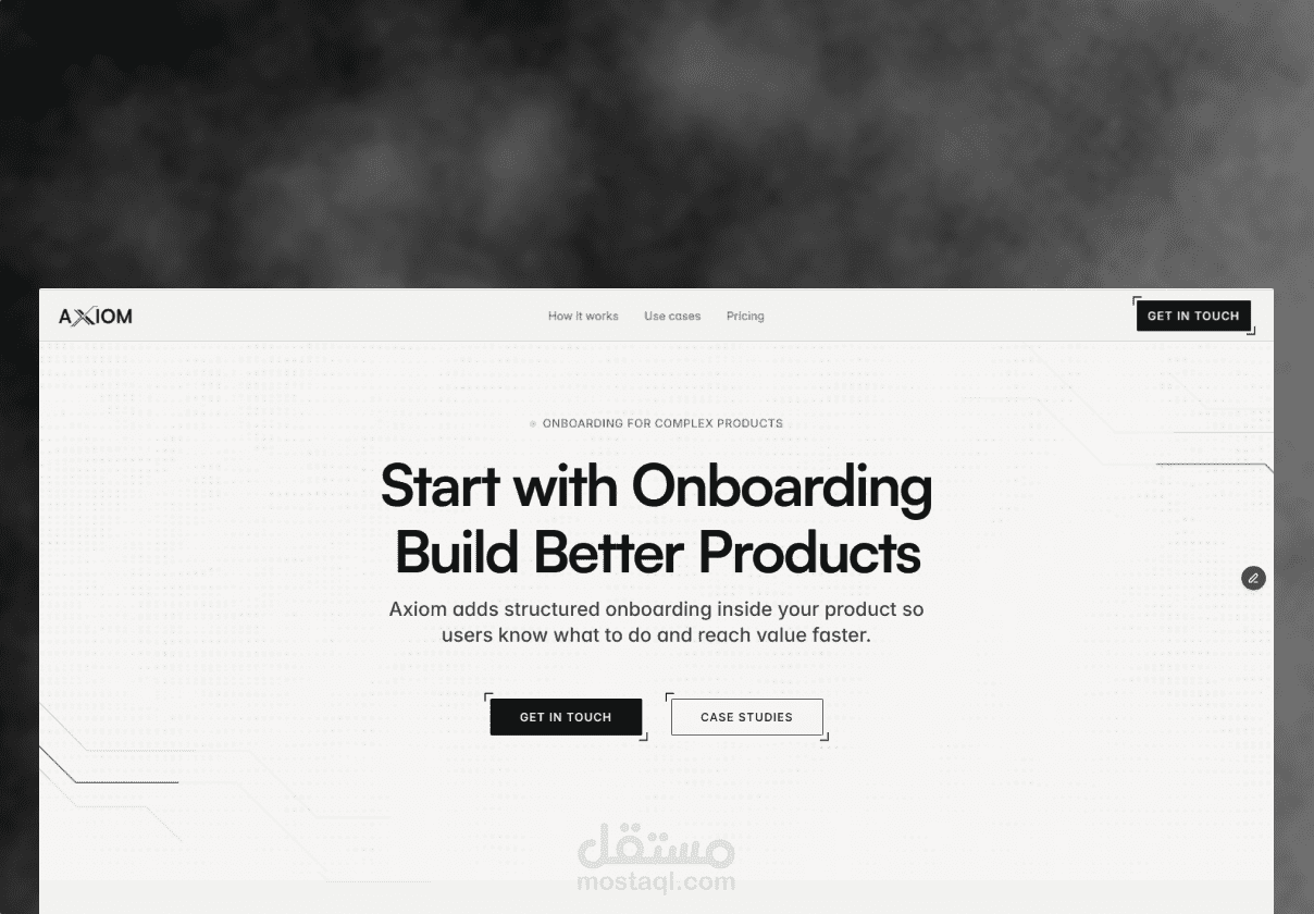 AXIOM - SaaS Landing Page