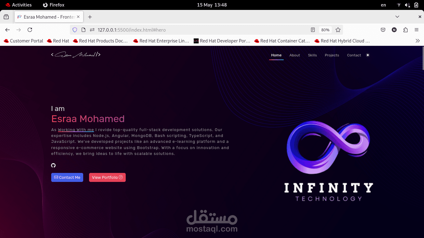 Stunning Portfolio Website - موقع تعريفي جذاب