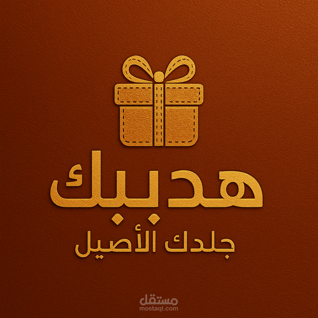 لوجو منتجات الجلد الطبيعي