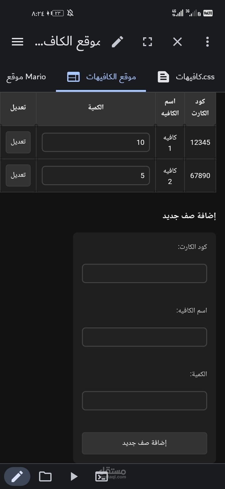 تعريف عدد الكفيهات