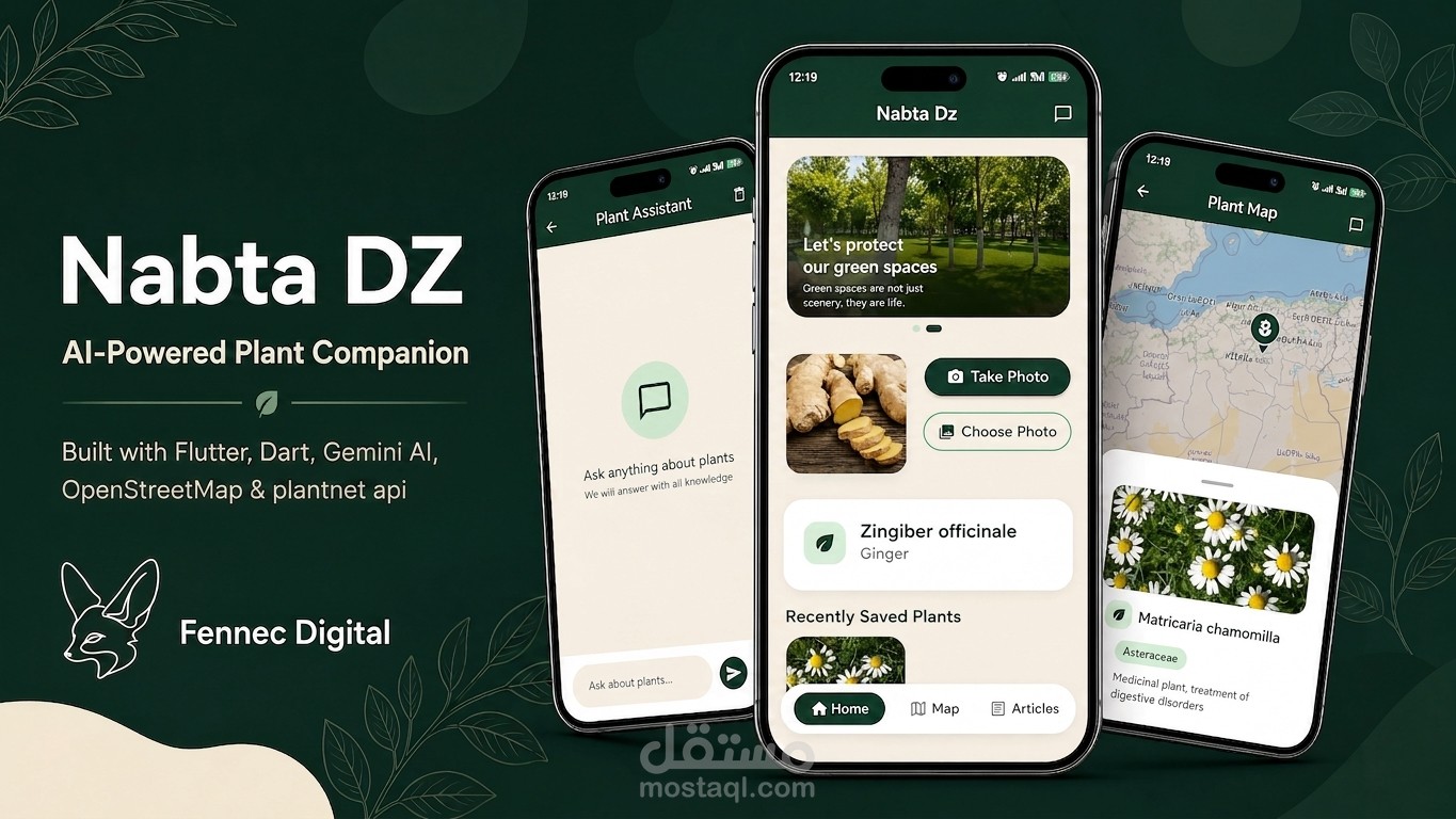 Nabta DZ — منصة ذكية للتعرف على النباتات وإدارة المحتوى النباتي