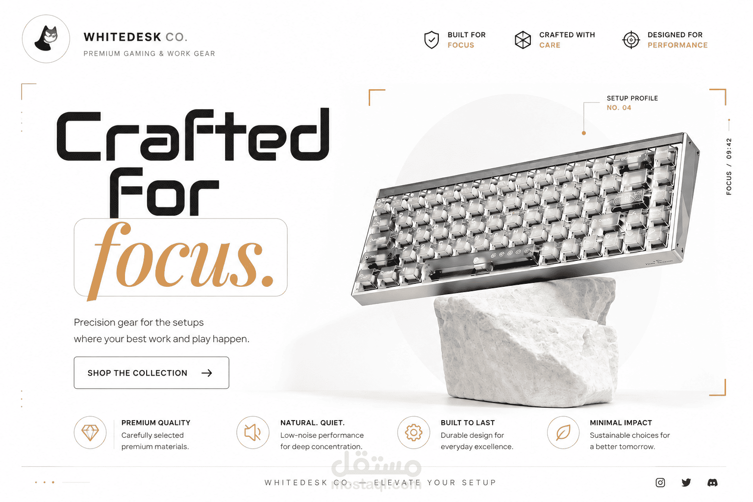 WHITEDESK CO. e-commerce website