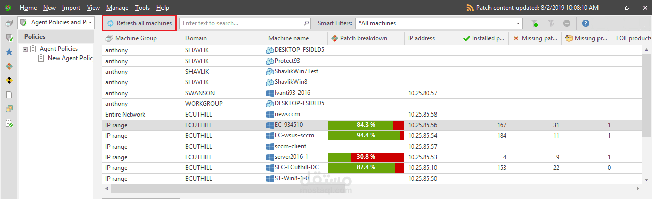 Implementation of ivanti security control