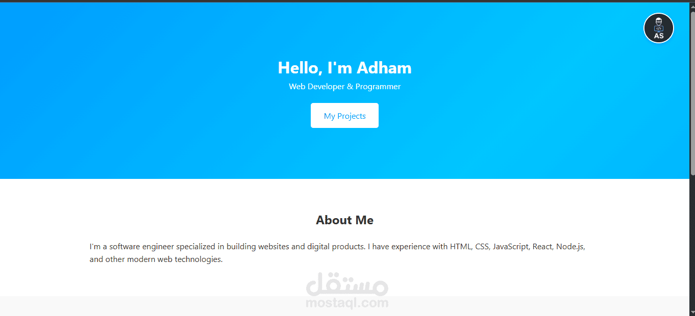 تصميم Portfolio