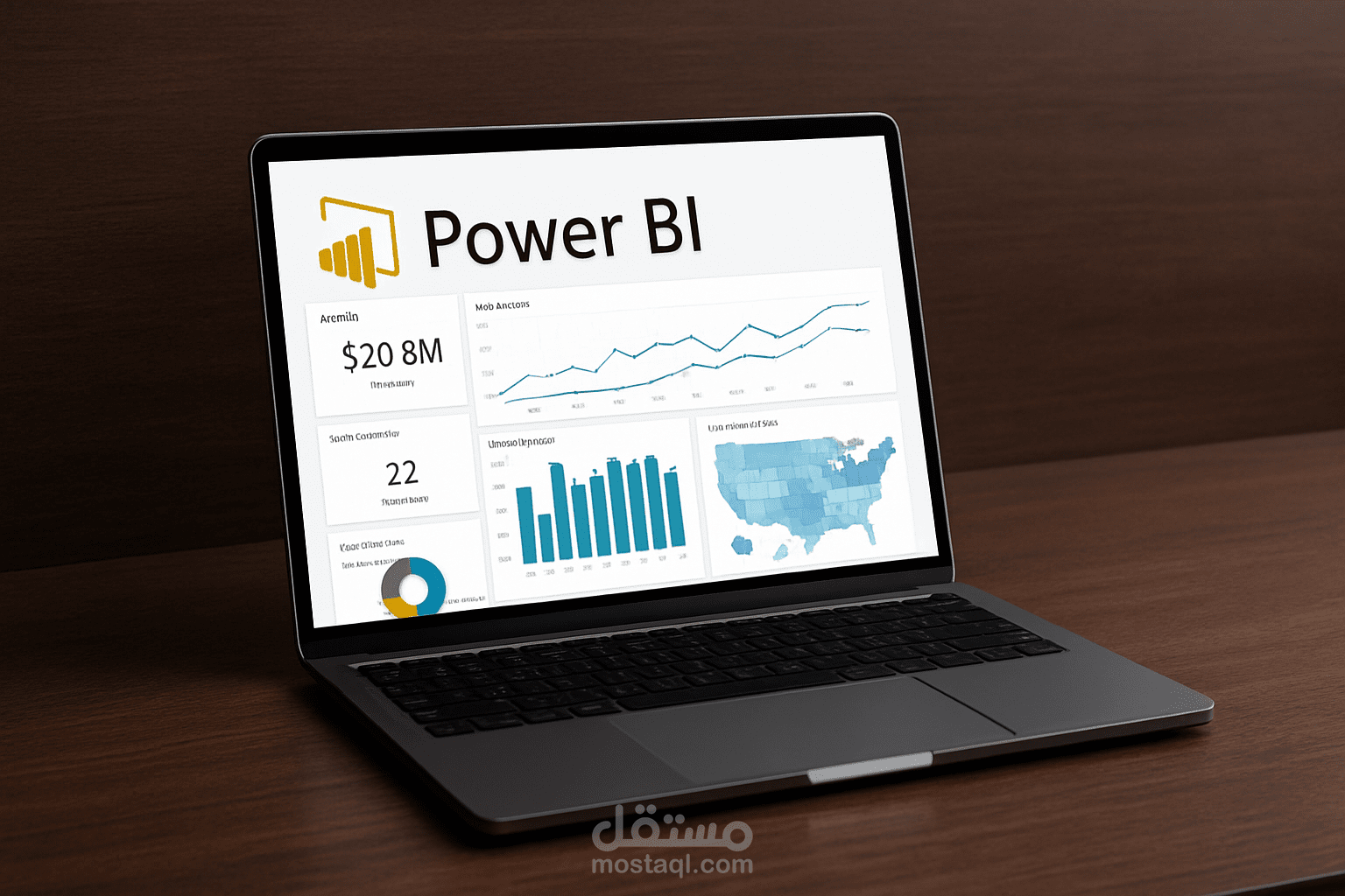 تحليل البيانات وإنشاء لوحات معلومات تفاعلية احترافية باستخدام Power BI