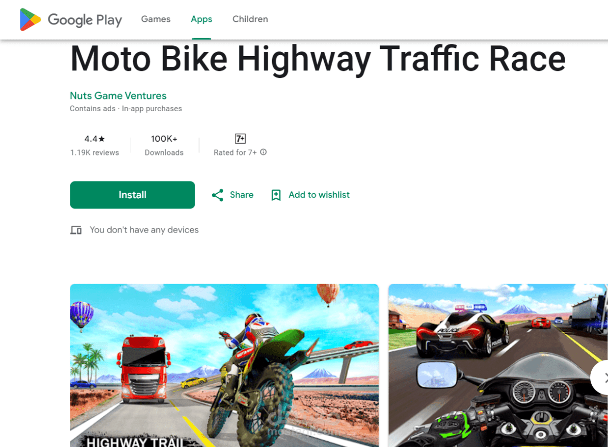Moto Bike Highway Traffic Race