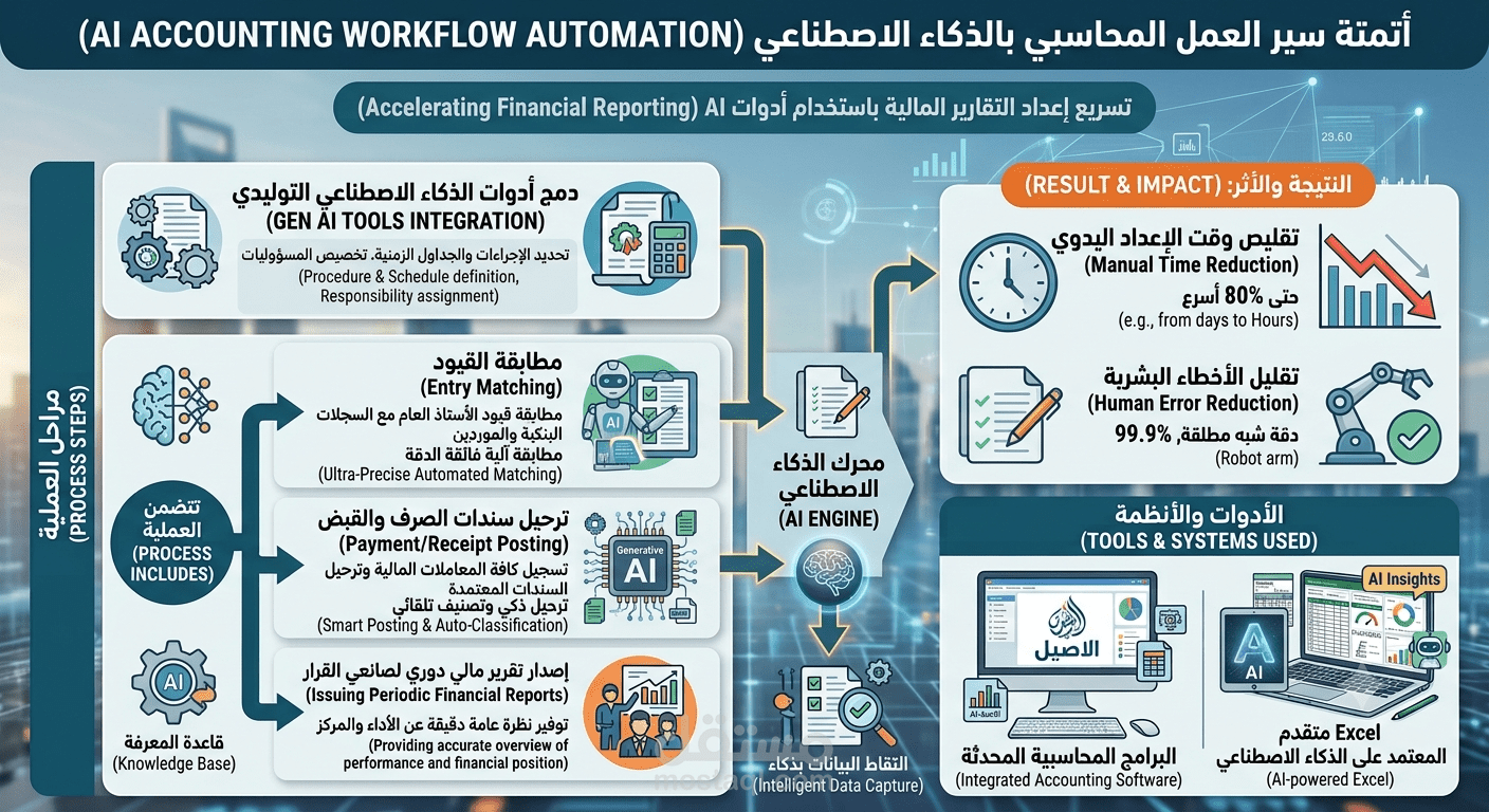 أتمتة سير العمل المحاسبي بالذكاء الاصطناعي