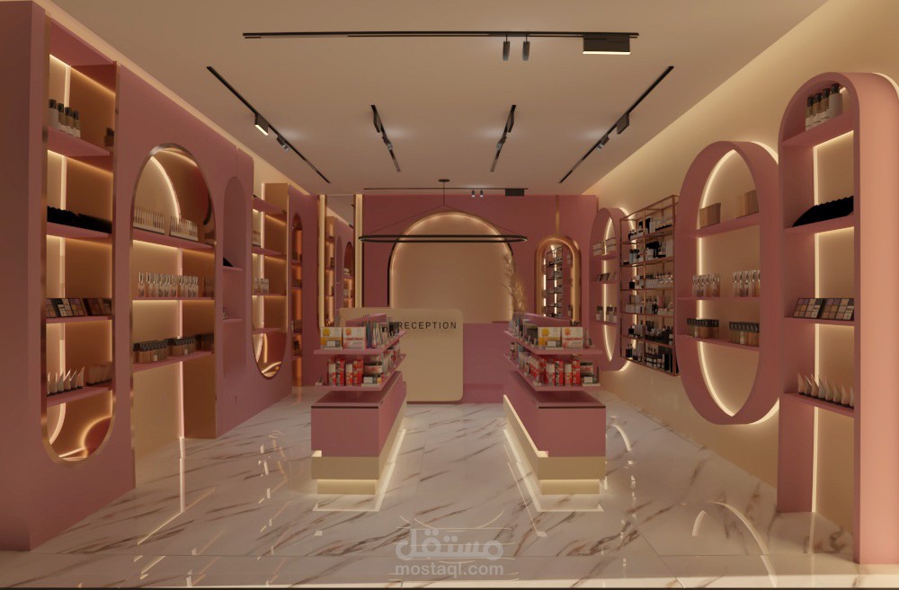 العراق بغداد تصميمي داخلي محل مكياج