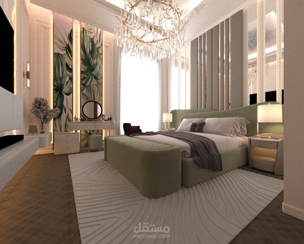 تصمصم داخلي ل غرفة نوم في السعودية