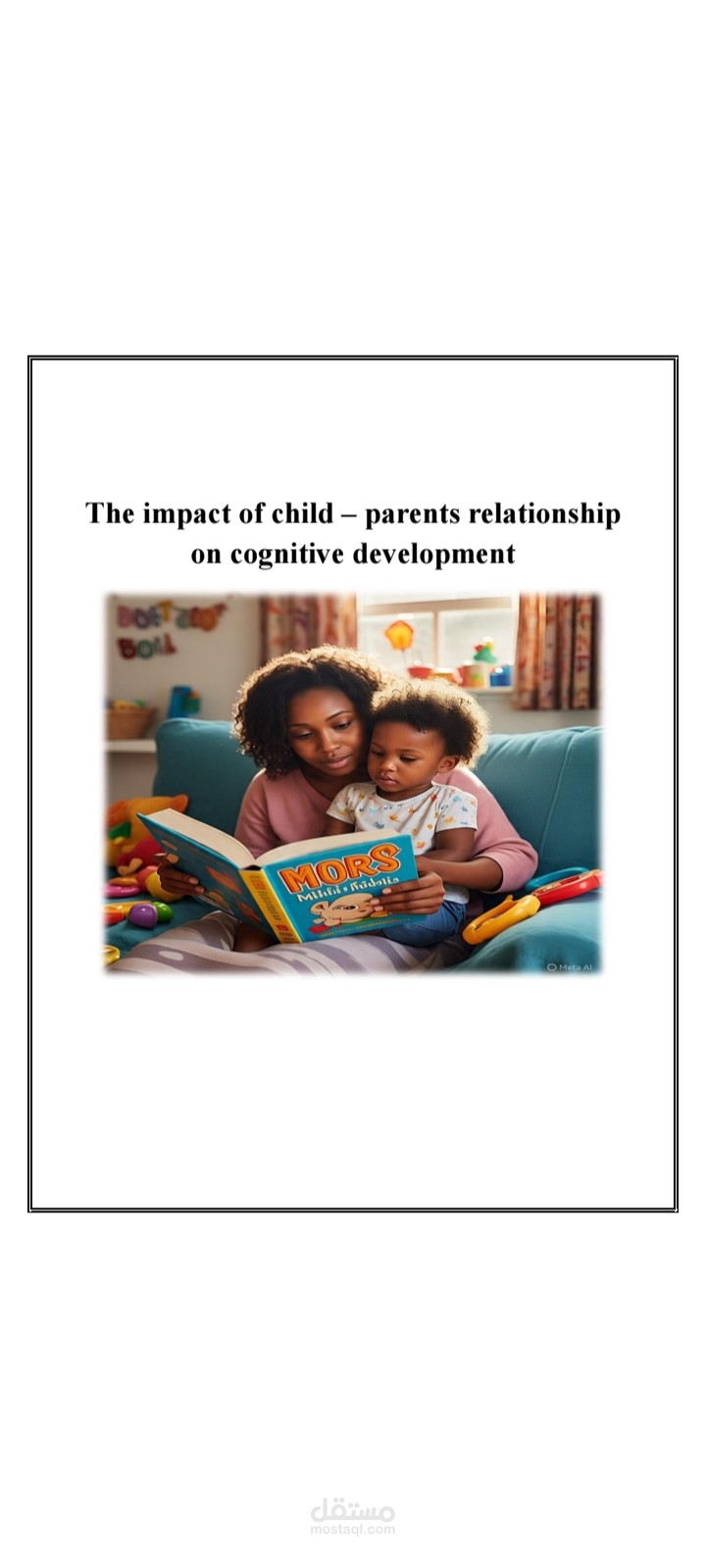Impact of child parent relationship on cognitive development