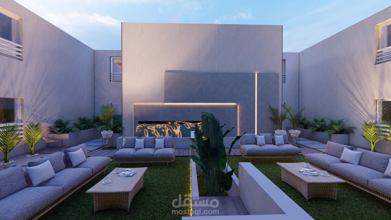 تصميم حديقة داخلية