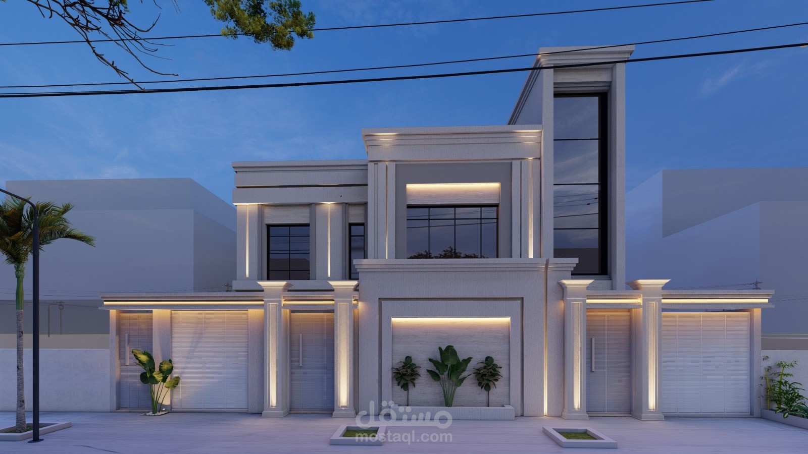 تصميم فيلا نيو كلاسيك