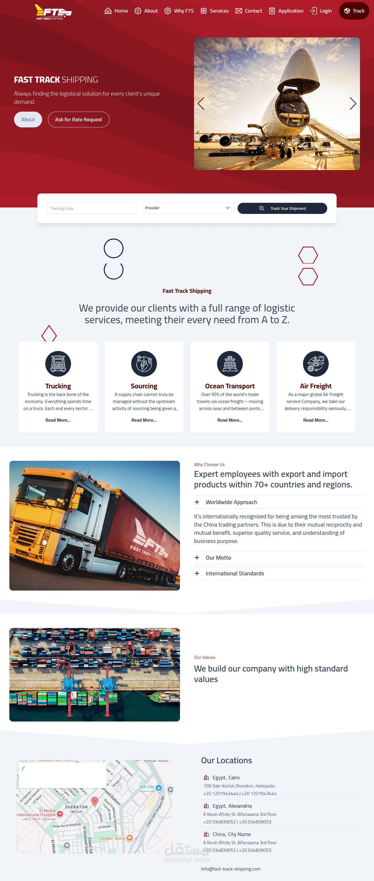 Fast Track Shipping – Freight & Logistics Platform