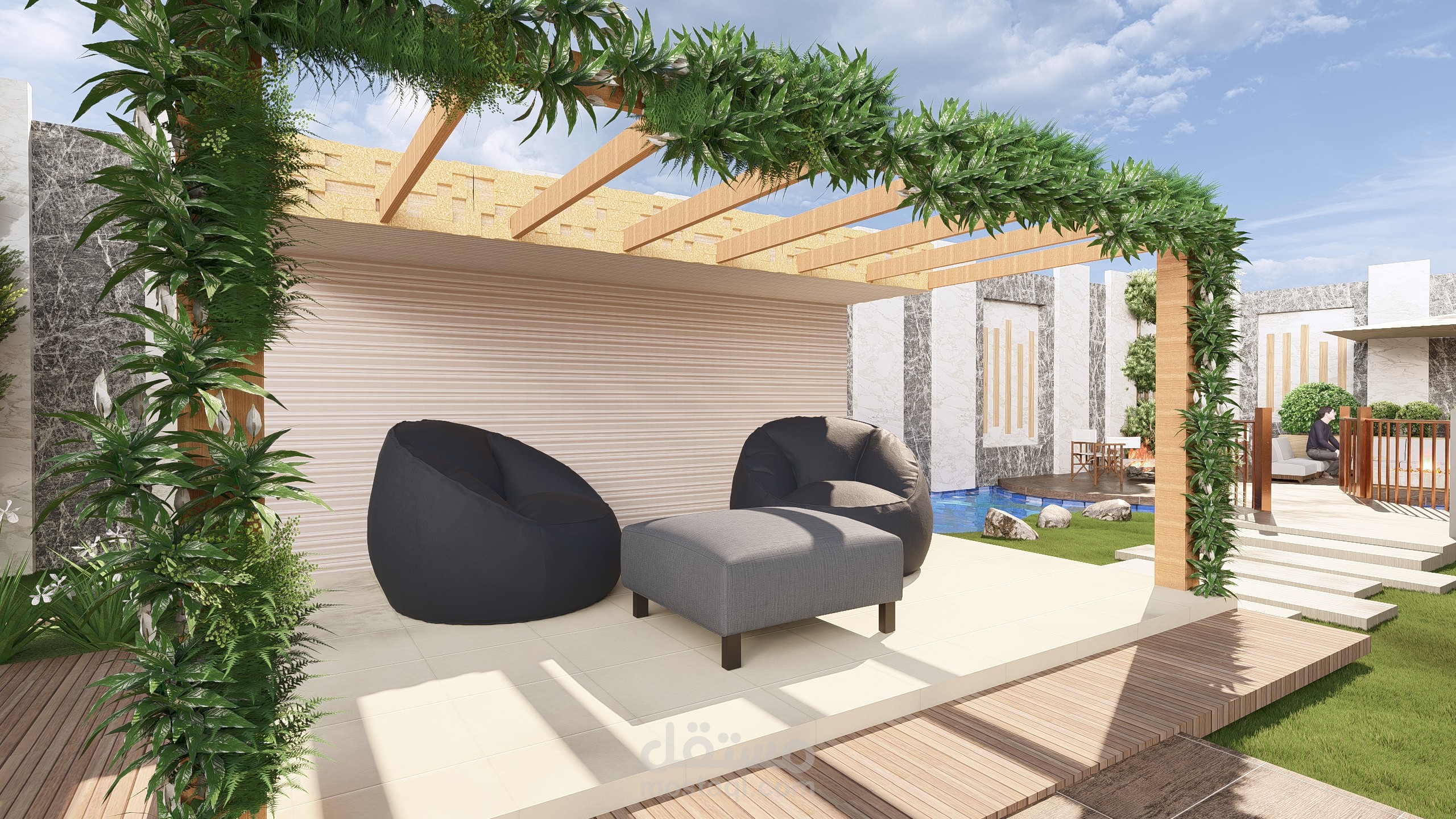 تصميم حديقة منزلية